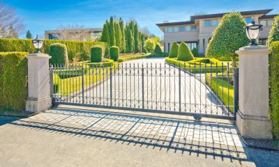 Wrought Iron Driveway Gate Installation